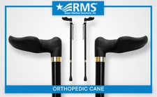 RMS Orthopedic Handle Walking Canes with Palm Grip choose right or left handle 