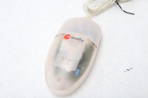 MacAlly iMouse Single Button Apple iMac USB Ball Mouse Transparent Clear C51a - Picture 3 of 6