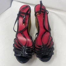 Wedges Sz 9.5 Christian Siriano, Payless Women's Shoes, Heels  4" Black