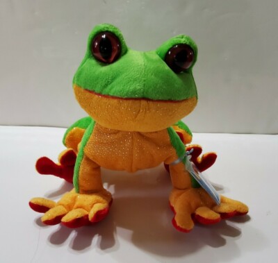 Webkinz Tree Frog Rain Forest HM109 Stuffed Animal Plush w/ Tag and Code Retired