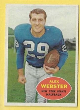 1960 Topps Set Break Alex Webster Giants #75