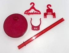 Rainbow High Winter Break Ruby Anderson Replacement Red Doll Stand 2 Hangers Set