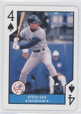 1990 US Playing Cards Major League All-Stars Steve Sax #4S 0n8