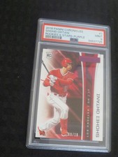 2018 Panini Chronicles Rookies and Stars Purple Shohei Ohtani Rookie 09/10  PSA9