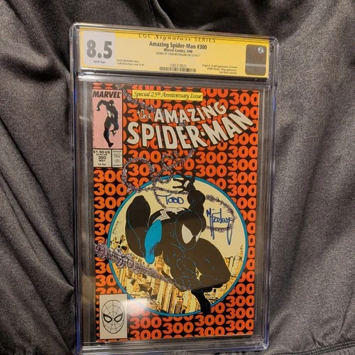 Amazing Spider-Man #300 CGC 8.5 Signed By Todd McFarlane 1st Venom (1988) Marvel