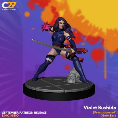 C27 - Psylocke Fan Sculpt (40mm Marvel Crisis Protocol Scale)