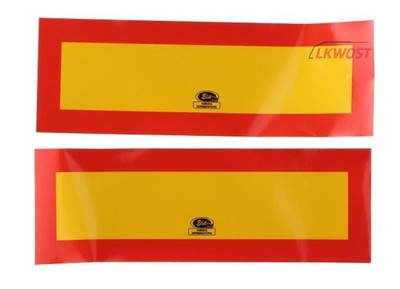 Reflektor Folie 100x300 Gelb/Rot für Abschleppwagen Autotransporter