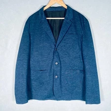 Proof Huckberry Jacket Mens L 42 Blue Soft Shell Sport Coat Blazer