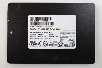 Samsung MZ-7LM960N PM883 960GB 2.5'' SATA Solid State Drive M27LM960HMJP