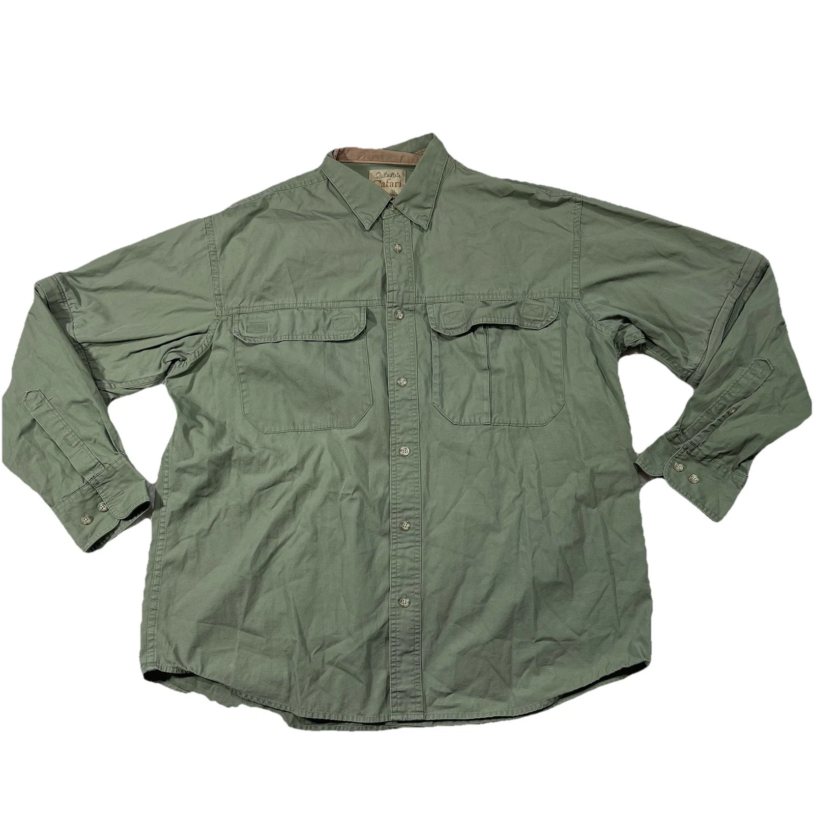 Cabelas Shirt Mens Large Green Safari Series Convertible Sleeves Hiking J3Y
Opens in a new window or
