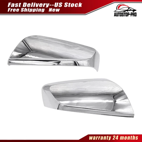 Chromed Mirror Cover Cap Passenger+Driver Side for Chevrolet Impala 2014-2019