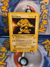 Pokemon TCG Base Set Shadowless ELECTABUZZ Card - 20/102 - MP