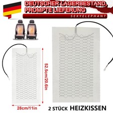 2Pcs Auto Motorrad Carbon Universal Sitzheizung Heizmatten Nachrüstsatz KFZ PKW