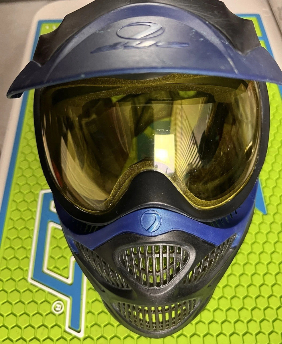 DYE I3 PRO INVISION PAINTBALL MASK -METALLIC BLUE /BLACK + YELLOW