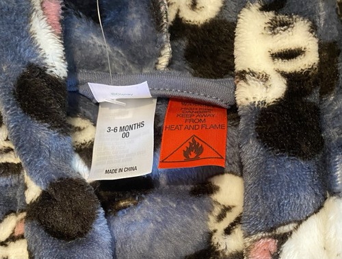 Disney Baby Blue/Grey Velour Mickey Mouse Dressing Gown- Size 3-6 Mths 00 - BNWT - Picture 3 of 7