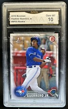 2016 Bowman Vladimir Guerrero Jr. 1st Prospect #BP55 Blue Jays GMA 10