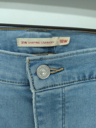Levi’s Damen Jeans UK 18 Blau Baumwolle mit Elasthan, Polyester Straight - Bild 6 von 6