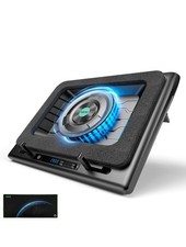 llano V12 Laptop Cooler W/ Turbo Fan 5.5  Diam. 15.6-21  Laptop W/Out RGB White