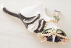 NEW Lunch at the Ritz STYLE 3.25" HIP HOP CAT FISH NECKLACE PENDANT BROOCH COMBO — photo 10