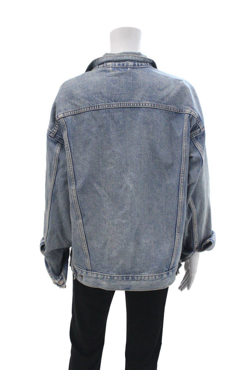 Levis Unisex Jacket Collared Button Long Sleeve B… - image 3
