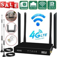 4G/5G LTE CPE Wireless Router Unlocked WIFI6 With SIM Card Slot Outdoor Antenna