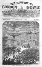 BORDEAUX Assemblea Nazionale Discussione Condizioni di Pace - Stampa antica 1871