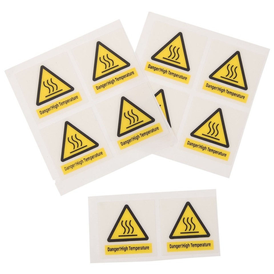 10 Sheets Caution Hot Sticker Heat Resistant Label Heat-sensitive | eBay UK