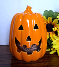 CERAMIC JACK O LANTERN TABLETOP DECOR HALLOWE...