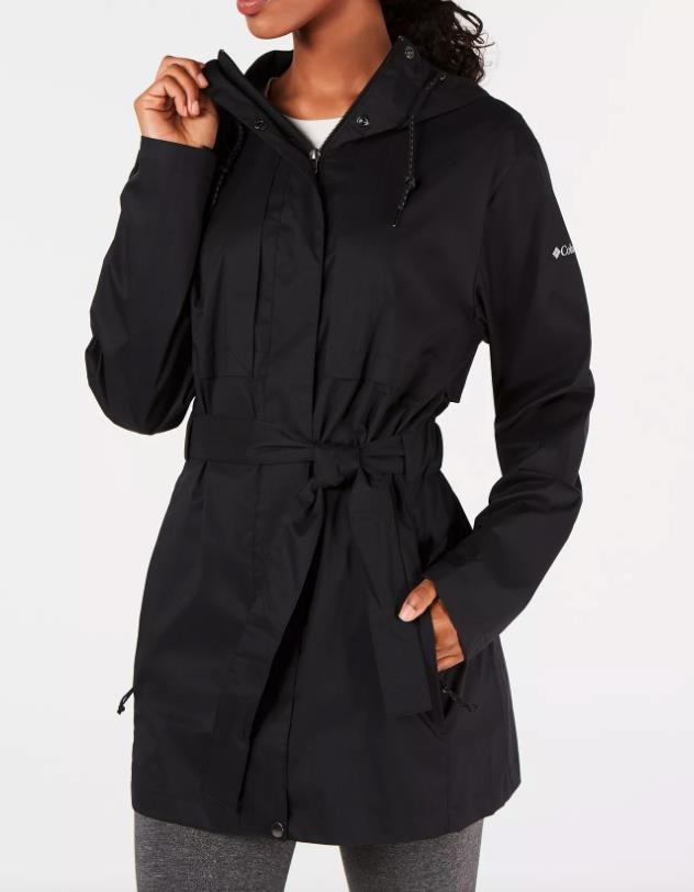 Columbia Women's Pardon My Trench Water-Resistant Rain Jacket S   1839841010