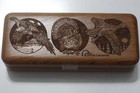 Ducks Unlimited folding knife in etched wooden case — photo 2