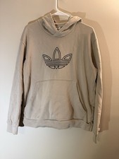 Vintage Adidas Embroidered Originals Big Trefoil Hoodie Men s Size X-Large