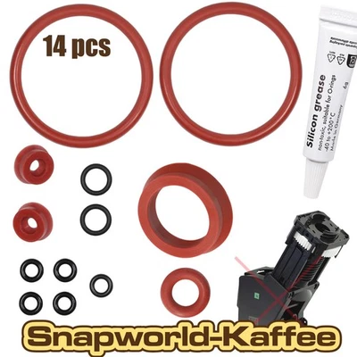 SNAPWORLD-KAFFEE Junta tórica Jura Impressa E F X J S Z para grupo de preparación tanque de agua + grasa de silicona