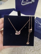 Swarovski Swan Rose Gold Necklace
