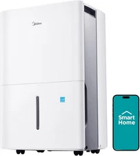 MIDEA 4,500 SQ FT 50 PINT DEHUMIDIFIER W/ PUMP INCLUDED, WHITE *NIOB