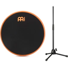 Meinl Cymbals Marshmallow Practice Pad with Stand - 6 inch, Orange