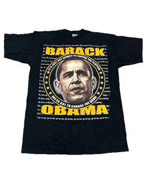 Vintage Barack Obama I m Asking You To Believe Men s Size 3XLT T-shirt Black