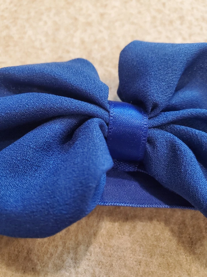 1-pack Kids Girl Baby Headband Toddler Hair Bow Elastic Hair Band Satin Headwear - Image 2 of 4