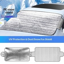 Car Windshield Snow Cover Pe Aluminum Film Winter Ice Frost Guard Sunshade Visor