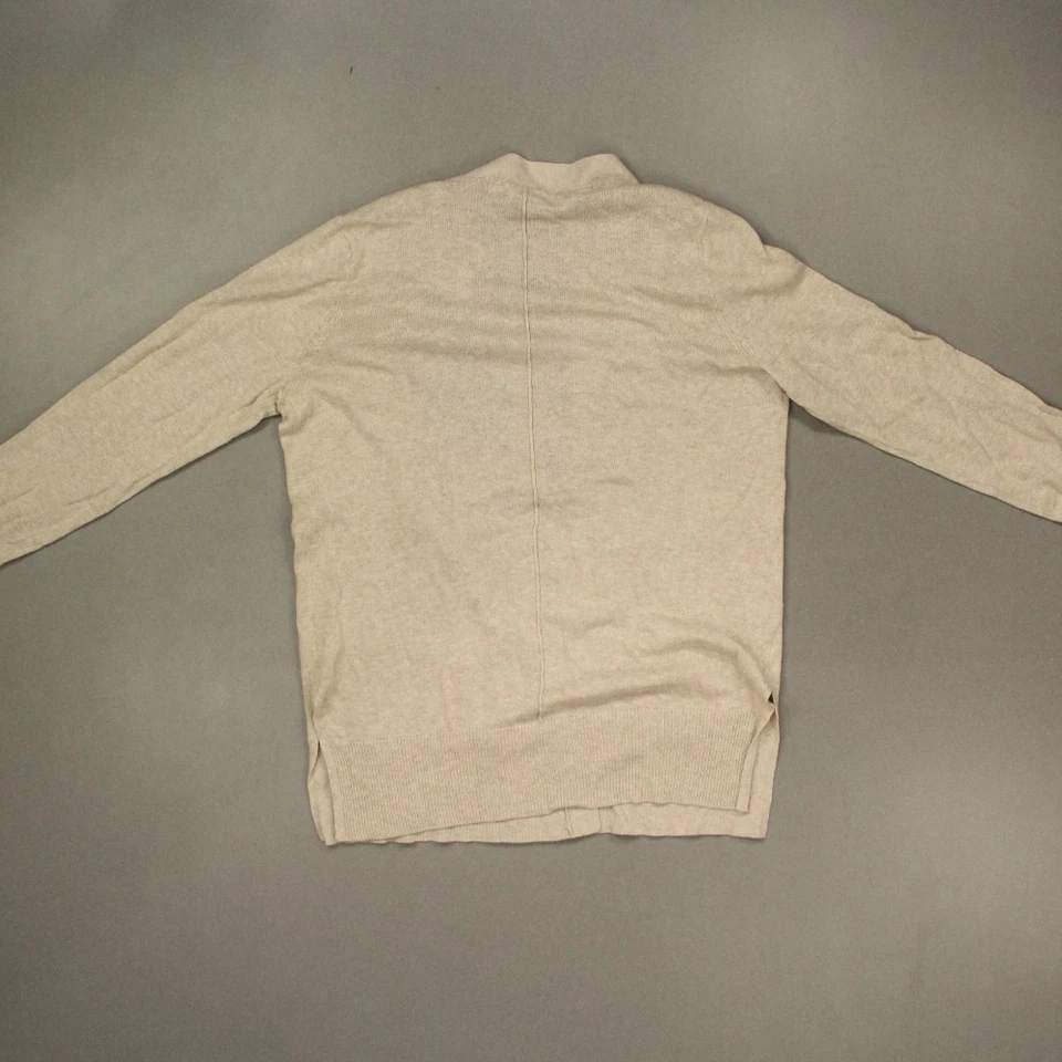 Suéter cárdigan abierto Gap para mujer mezcla de algodón y lino talla mediana beige nuevo con etiquetas Foto 2 de 4