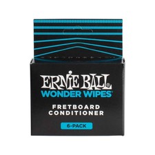 Ernie Ball Wonder Wipes Fretboard Conditioner, 6-pack 6 Count Pack of 1 