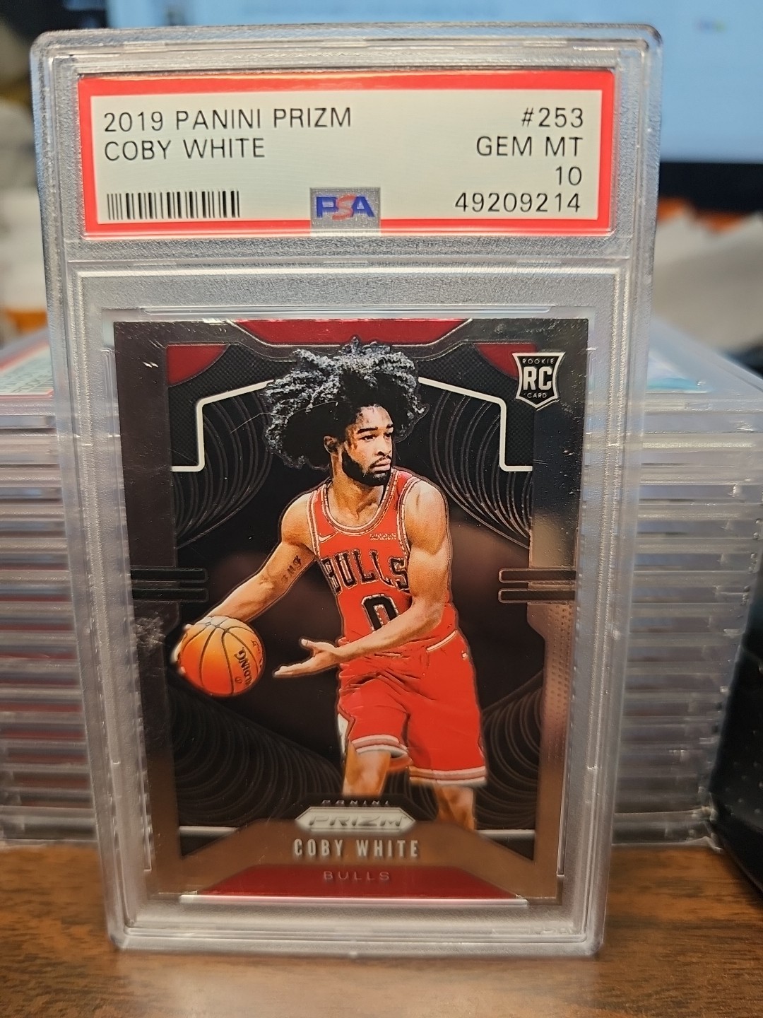 2019 Panini Prizm #253 Coby White - Silver Prizm RC PSA 10