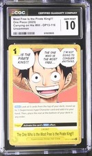 CGC 10 One Piece OP13-116 The One Who Is the Most Free Is the Pirate King! Luffy