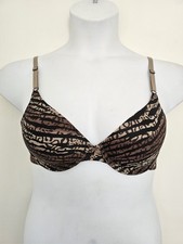 Maidenform One Fab Fit Everyday Demi Underwire T-shirt Bra 36B Animal Print