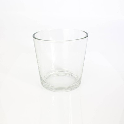 INNA-Glas Großes Glasgefäß - Blumentopf Alena, klar, 19cm, Ø 18,5cm