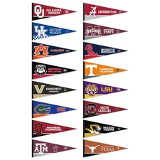 SEC College Pennant Set
