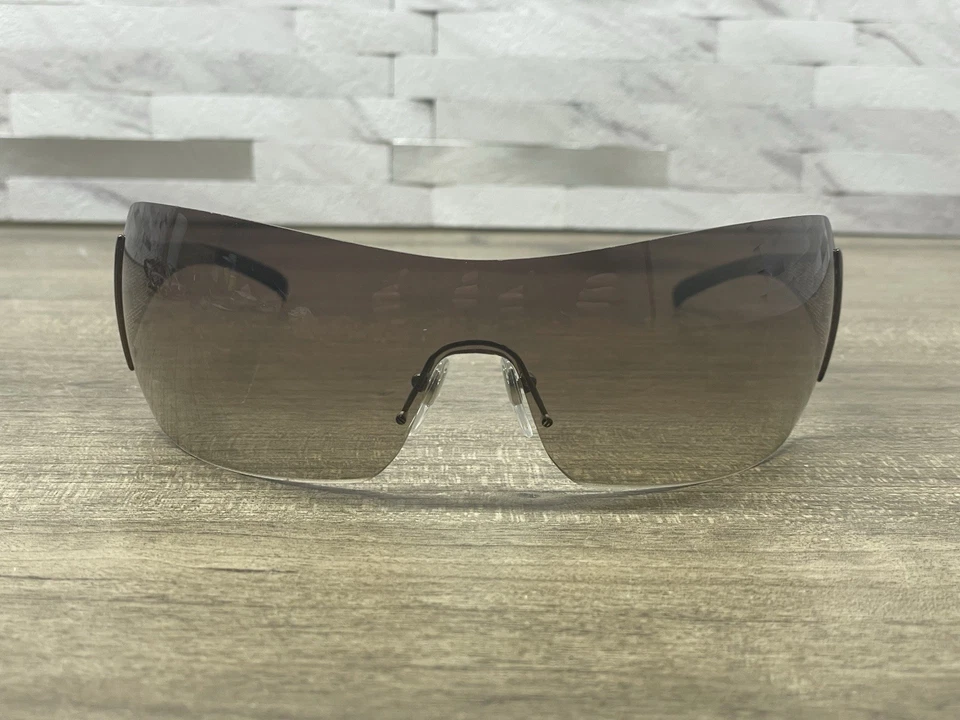 Gafas de sol Bvlgari Y2K 550 Bono U2 sin montura visera escudo oro rosa *SOLO MARCOS* Foto 2 de 4