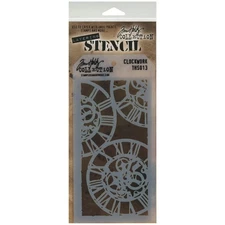 Stampers Anonymous Tim Holtz Layered Stencil 4.125"X8.5"-Clockwork
