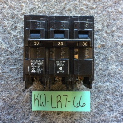 NOS SIEMENS B330H 30-Amp Three Pole 240-Volt Bolt in Breaker 3 phase circuit