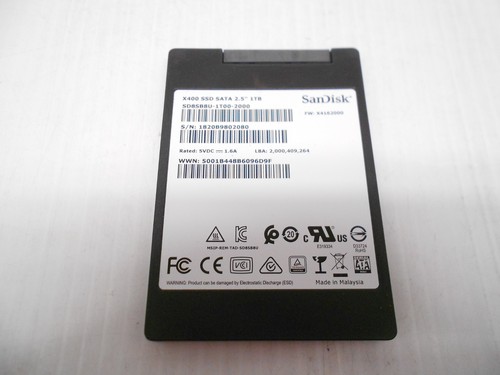 SanDisk X400 1TB 6.3cm SATA SSD Festplatte Solid State Desktop PC Laptop Dell HP