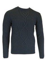 GANT Men's Marine O2 Cross Cable Crew Sweater 85215 Size M 155 NWT